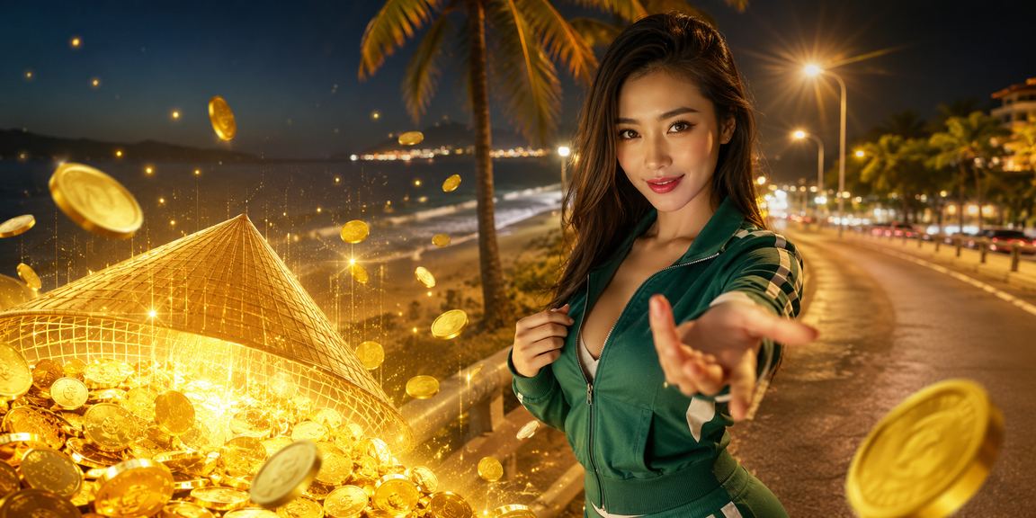 Khung cảnh biển Phan Thiết với người dùng tìm hiểu điều khoản sử dụng dịch vụ cá cược