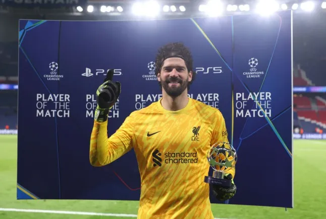 Alisson produced a stunning performance in Paris